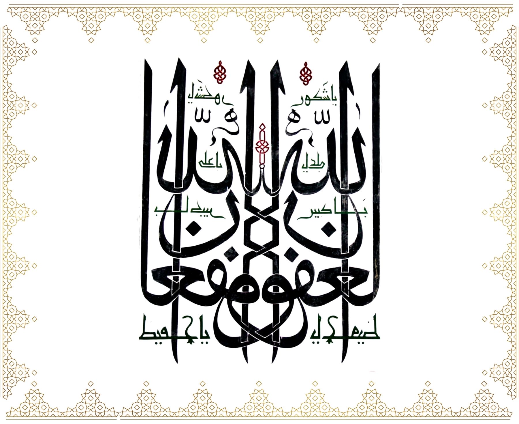 Allâh El-Ğafûr, Eş-Şekûr, El-Alî, El-Kebîr, Yâ Hafîz